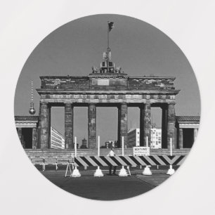 Etiquetas Vintage Alemanha Berlin Brandenburg Gate