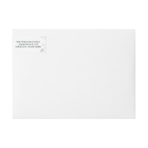Etiquetas Vintage Beige Biblioteca de Cobrir Casamento