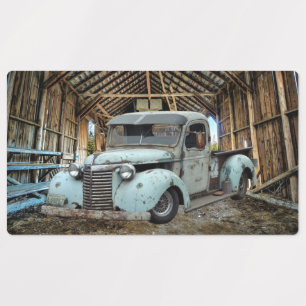 Etiquetas Vintage Blue Truck