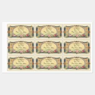 Etiquetas Vintage Elegant French Country Address Labs