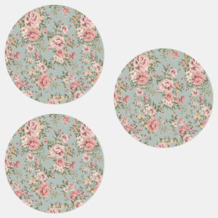 Etiquetas Vintage Floral Wallpaper