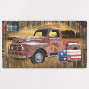 Etiquetas Vintage Red Truck