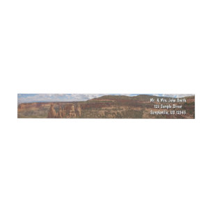 Etiquetas Vista de Canyon Rim Trail no Colorado Monument