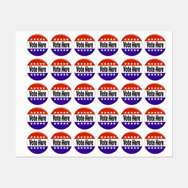 Etiquetas Vote Aqui (Folha)