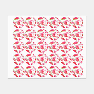 Etiquetas Watercolor Melancia 1