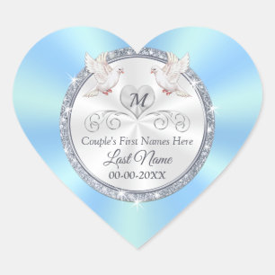 Etiquetas Wedding personalizadas do favor, coraç