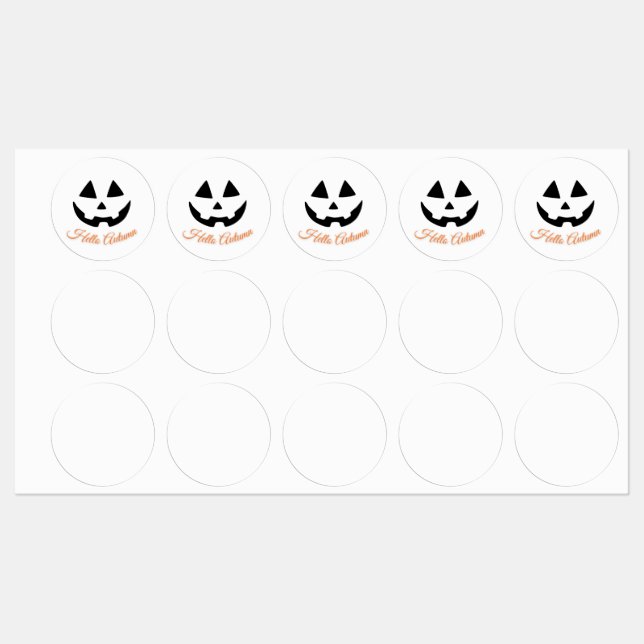 Etiquetas Welcome October  (Folha)
