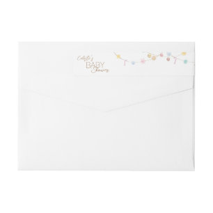 Etiquetas Winter Wonderland Chá de fraldas Return Address