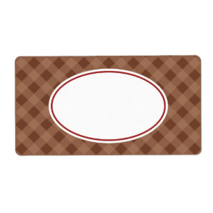 Etiquetas Xadrez de Chocolate Clássicas