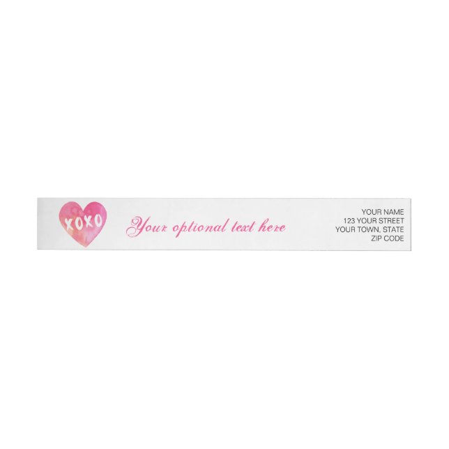 Etiquetas XoXo Heart (Individual)