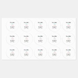 Etiquetas You and me love cup cake red valentine's day name