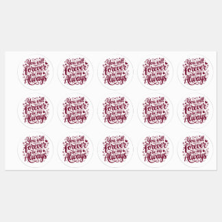 Etiquetas You Will Forever Be My Always – Romantic Love 
