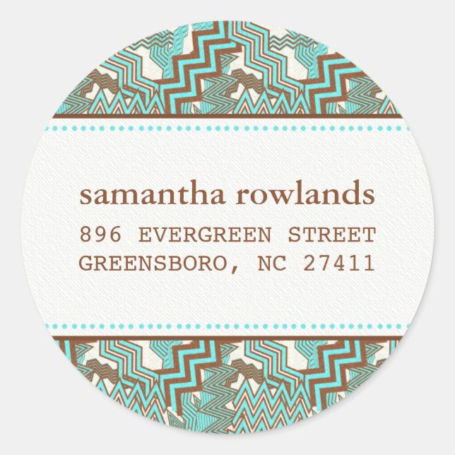 Etiquetas Zig Zag aleatórias (Frente)