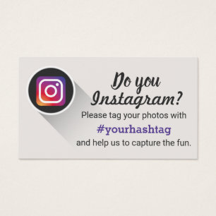 Etiquete suas fotos Instagram Hashtag do evento
