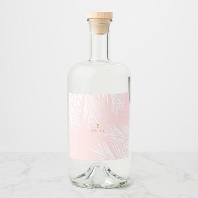 Etiquettes personnalisées tropical bouteilles  (Frente)