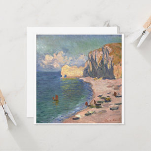 Etretat, The Beach e Falaise d’Amont, Monet