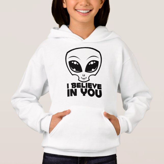 Eu Acredito Em Sua Alienígena Na Linha Negra (Frente)