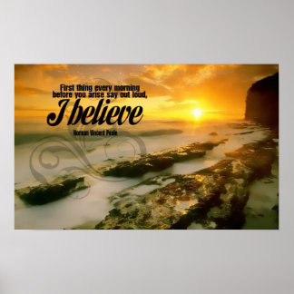 Eu Acredito na Poster motivacional