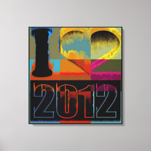 Eu adoro 2012 - Canvas de arte