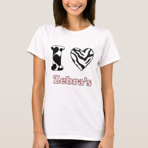 Eu adoro a camisa da zebra