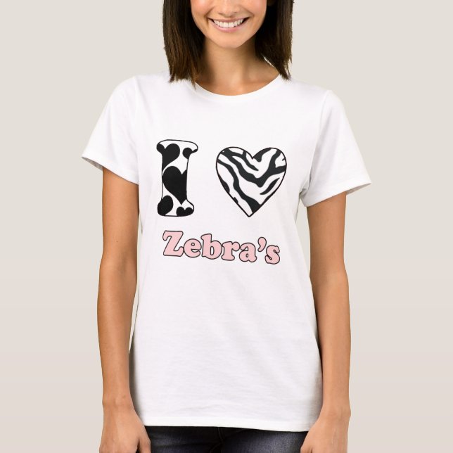 Eu adoro a camisa da zebra (Frente)