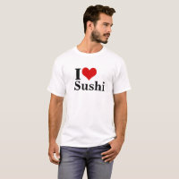 Eu adoro a camiseta básica dos Sushi Men