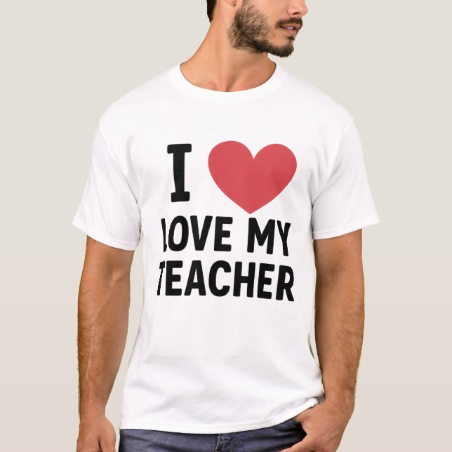 Eu adoro a camiseta do meu professor (Frente)