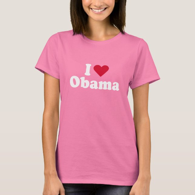 Eu adoro a camiseta Obama (Frente)