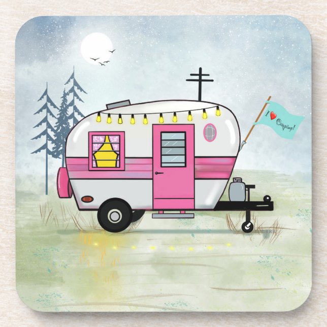 Eu Adoro Acampar Porta copos (Frente)