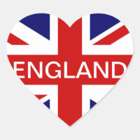 Eu adoro adesivos da Inglaterra | Bandeira de jack