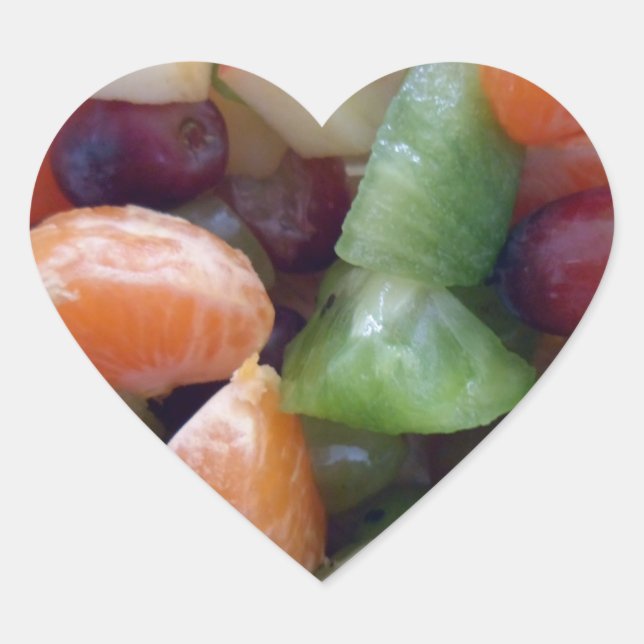 Eu adoro adesivos de fruta. (Frente)