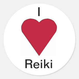 Eu adoro adesivos Reiki