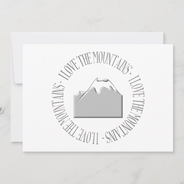 Eu adoro as montanhas (Frente)