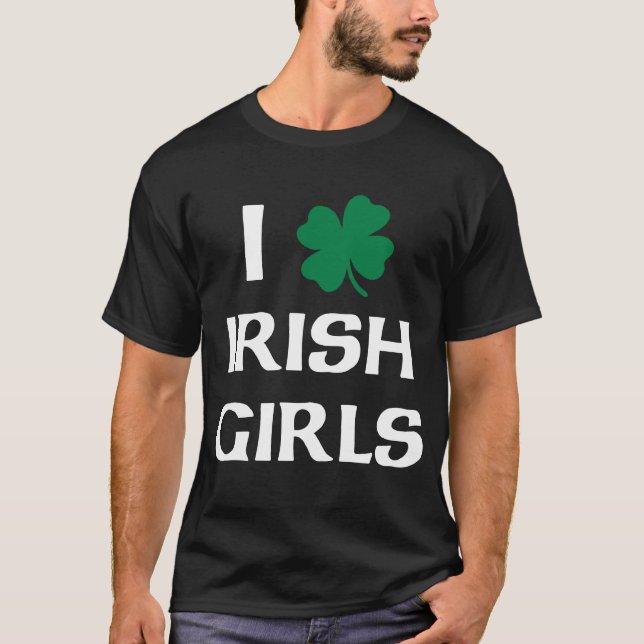 Eu Adoro Camisa De Raparigas Irlandesas (Frente)