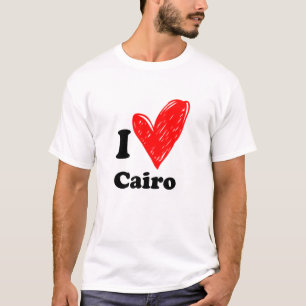 Eu adoro Camisa do Cairo T