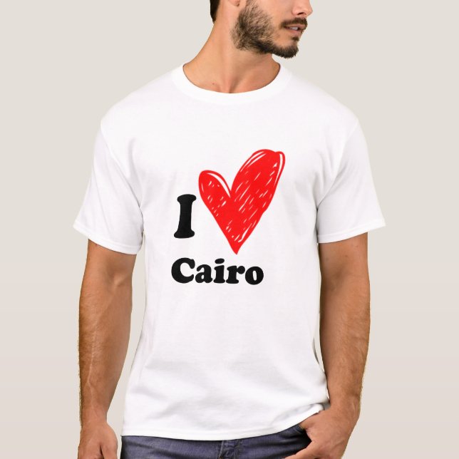 Eu adoro Camisa do Cairo T (Frente)