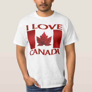 Eu adoro camiseta Canadá Valor Souvenir Canadá Cam