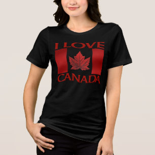 Eu adoro camiseta canadiana mogna canadense Tee