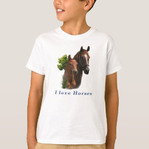 Eu adoro camiseta de cavalos