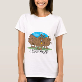 Eu Adoro Camiseta De Vacas