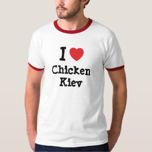 Eu adoro Camiseta do coração de Chicken Kiev