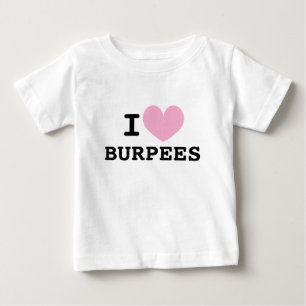 Eu adoro camiseta engraçada de bebê para recém-nas