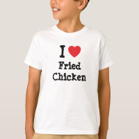 Eu adoro Camiseta Fried Chicken