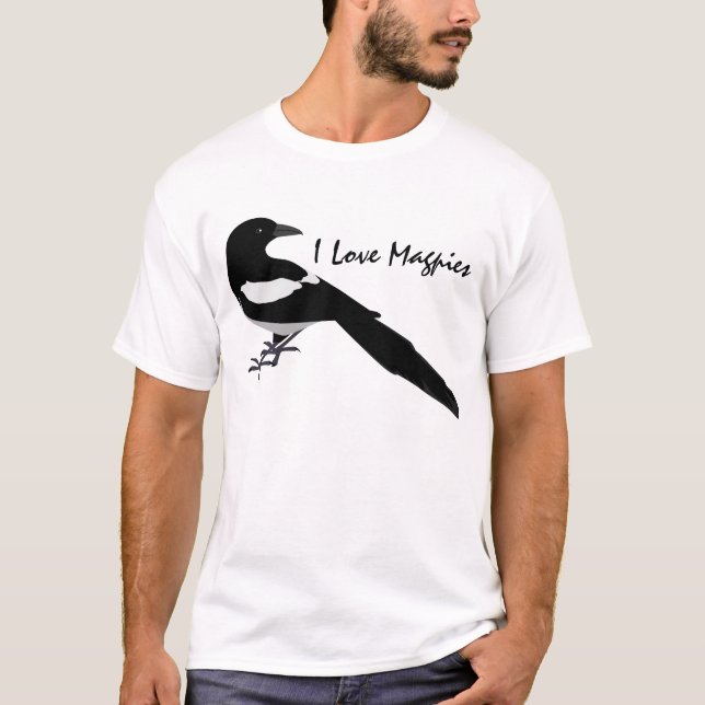 Eu Adoro Camiseta Magpies (Frente)