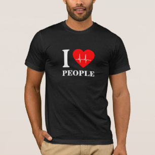 Eu adoro camiseta pessoas