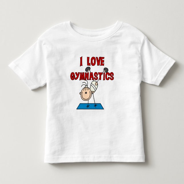 Eu adoro Camisetas de ginástica e presentes (Frente)