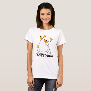Eu adoro camisetas femininas Yoga