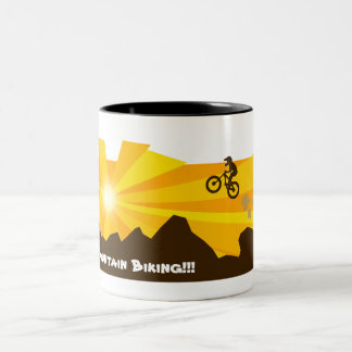 Eu adoro caneca de bicicleta de montanha