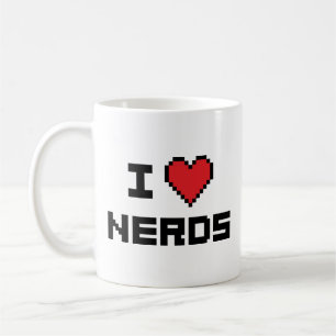 Eu Adoro Caneca de Café Nerds