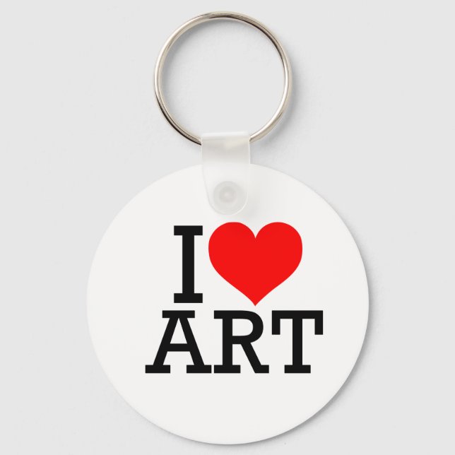 Eu adoro Chaveiro de Arte (Frente)
